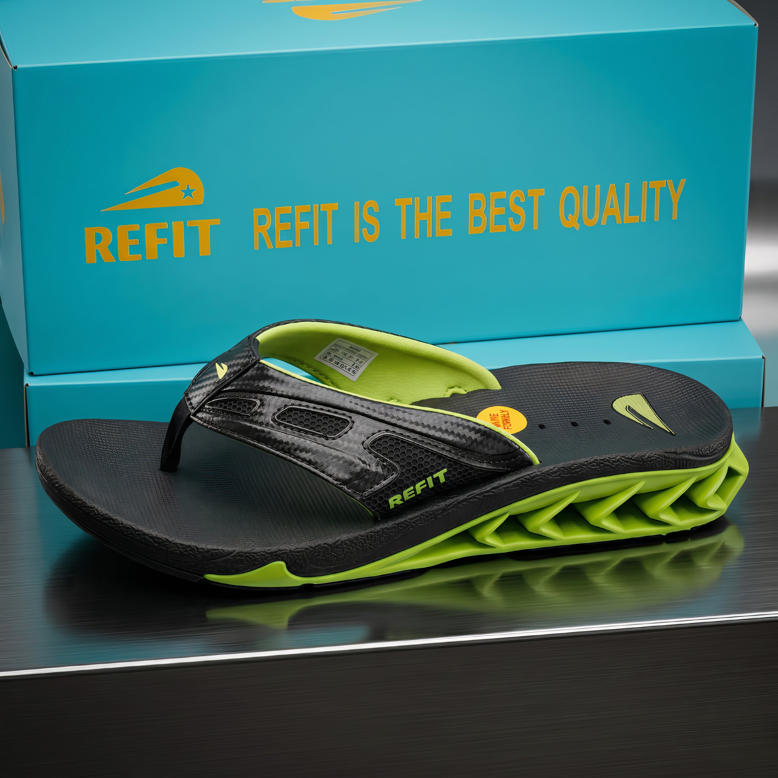 REFIT Fanning Black/ GREEN