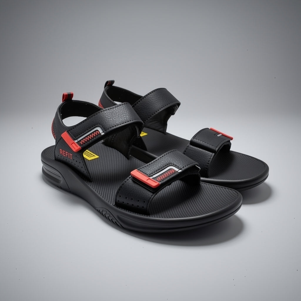 REFIT Men's Sandals RE7 BLACK / REED