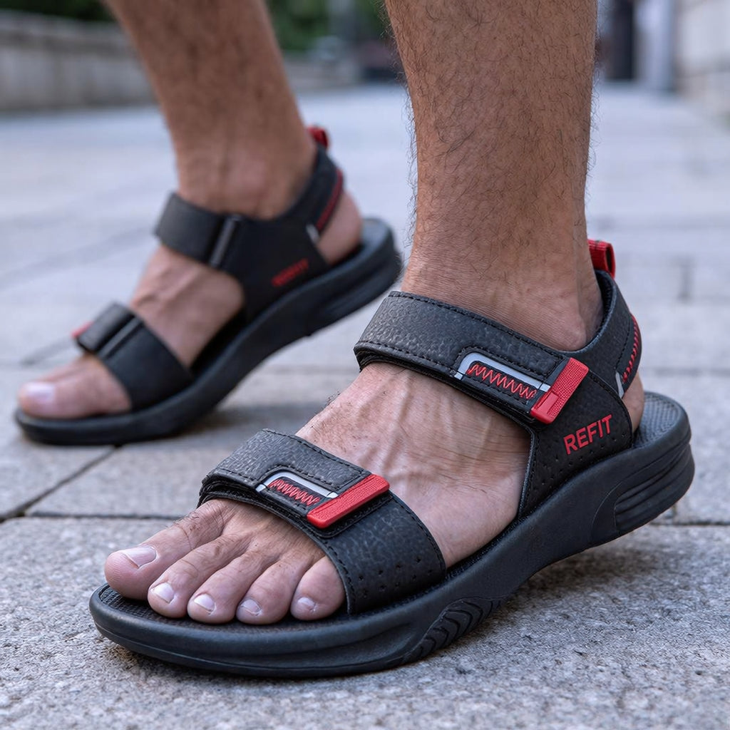 REFIT Men's Sandals RE7 BLACK / REED
