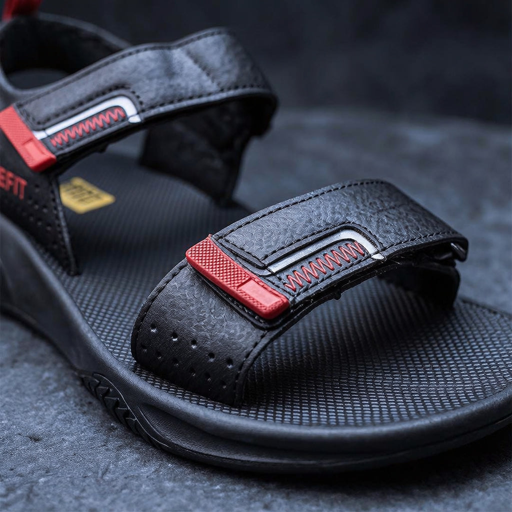 REFIT Men's Sandals RE7 BLACK / REED