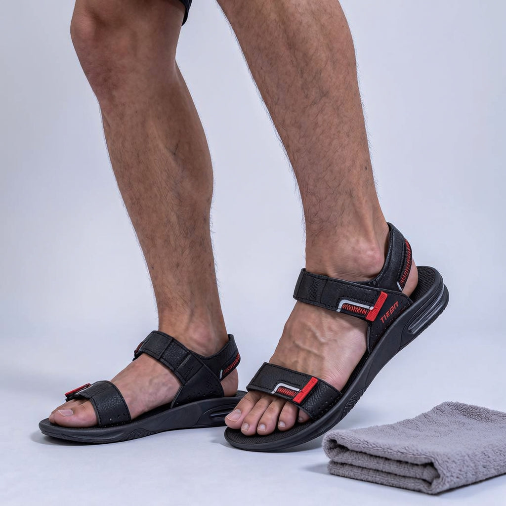 REFIT Men's Sandals RE7 BLACK / REED