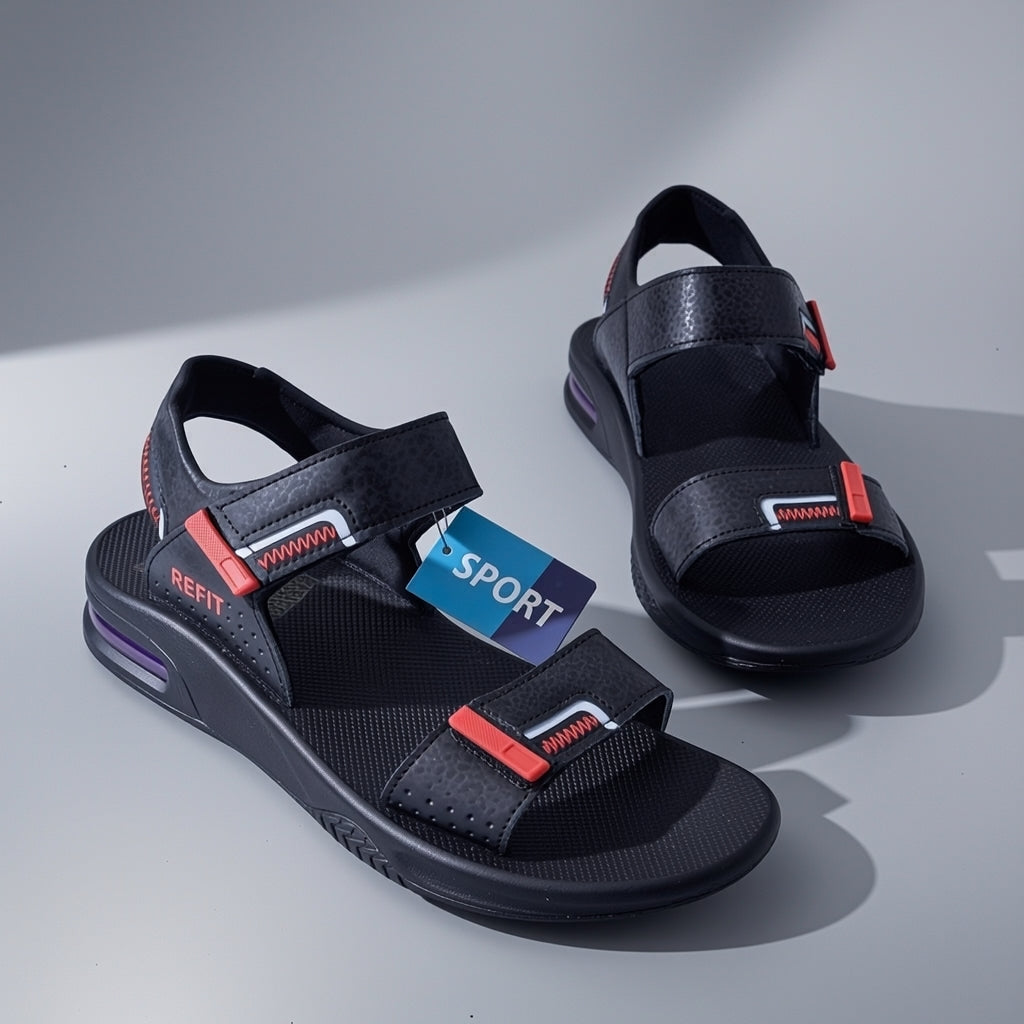 REFIT Men's Sandals RE7 BLACK / REED