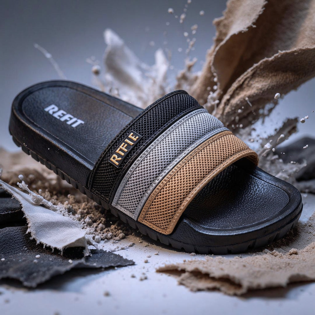 refit  Slide RE 446  /Beige & Marron clair