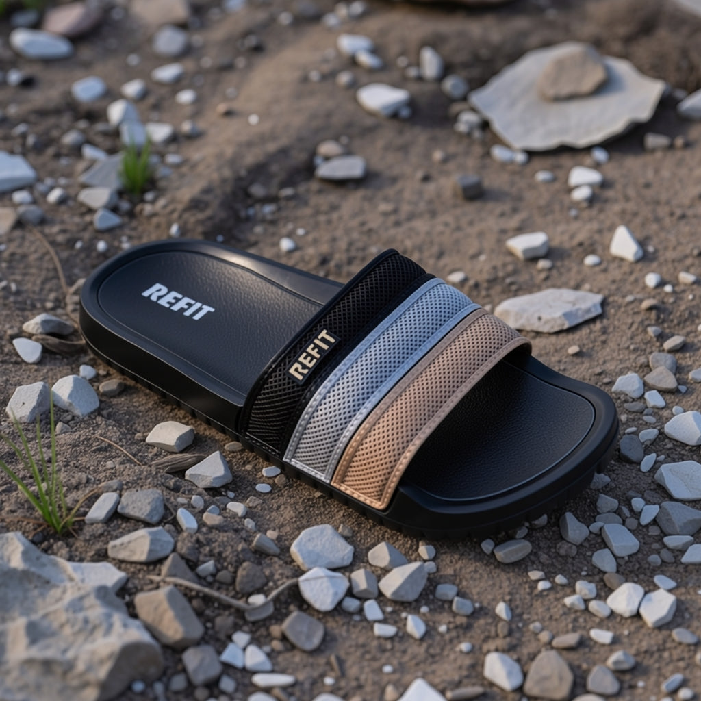 refit  Slide RE 446  /Beige & Marron clair