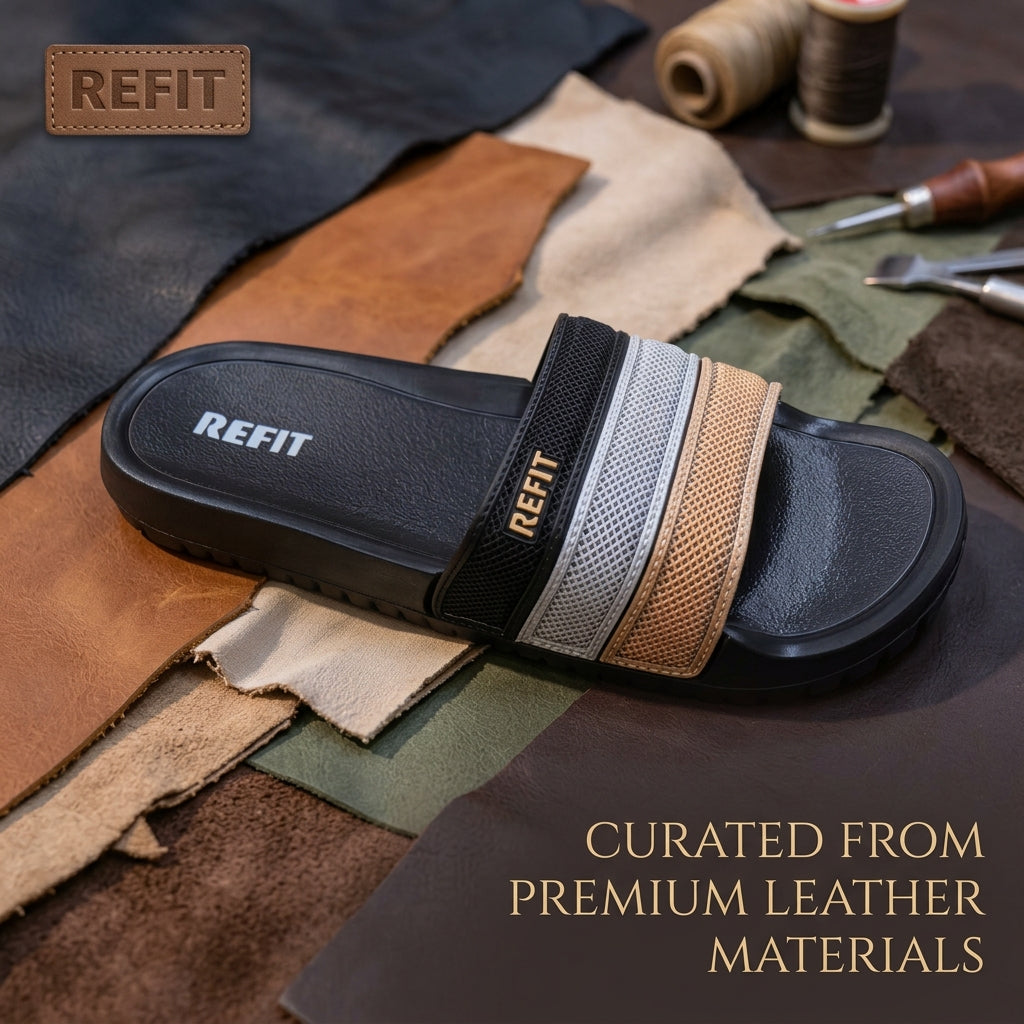 refit  Slide RE 446  /Beige & Marron clair