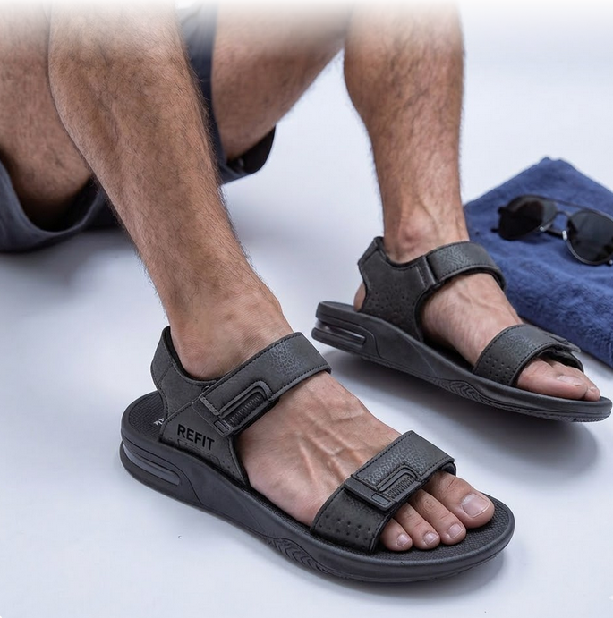 REFIT Men's Sandals RE7 BLACK